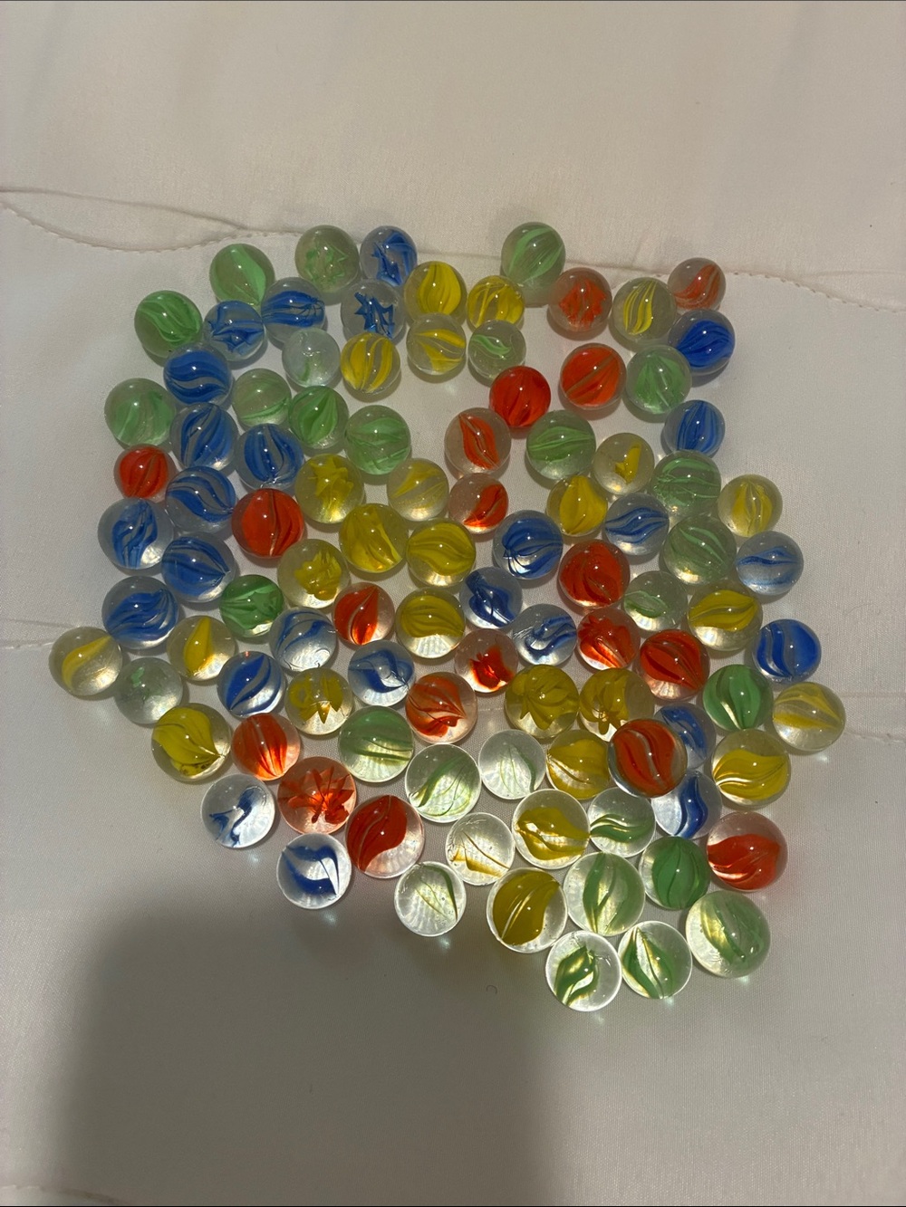 Vintage Classic Glass Marbles Set - Multicolor